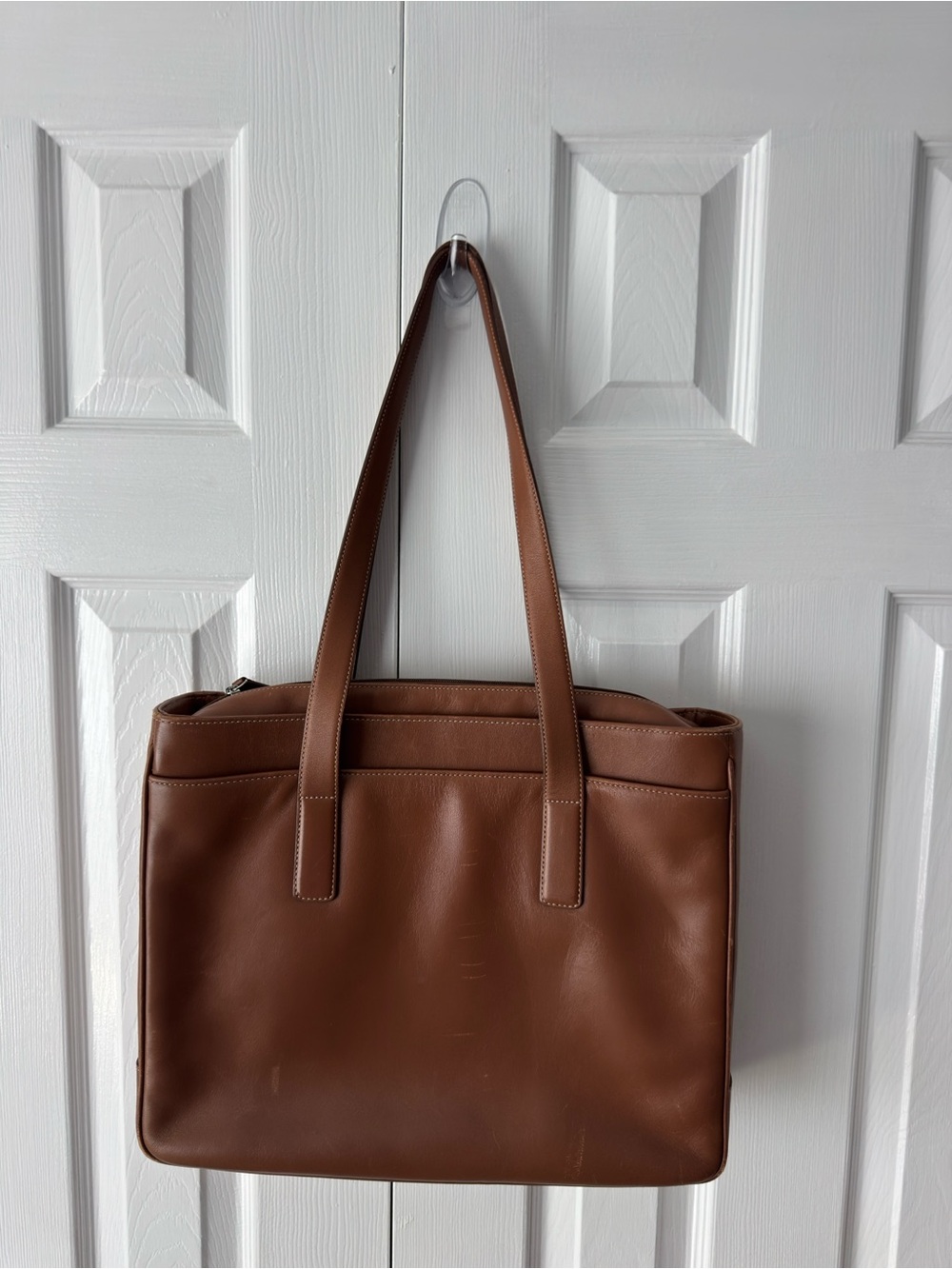 Vintage Coach Hamptons 5209 Tan Brown Leather Business Tote Laptop Bag - Picture 9 of 16